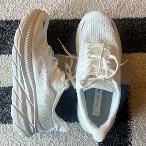 White Hoka Running Shoes